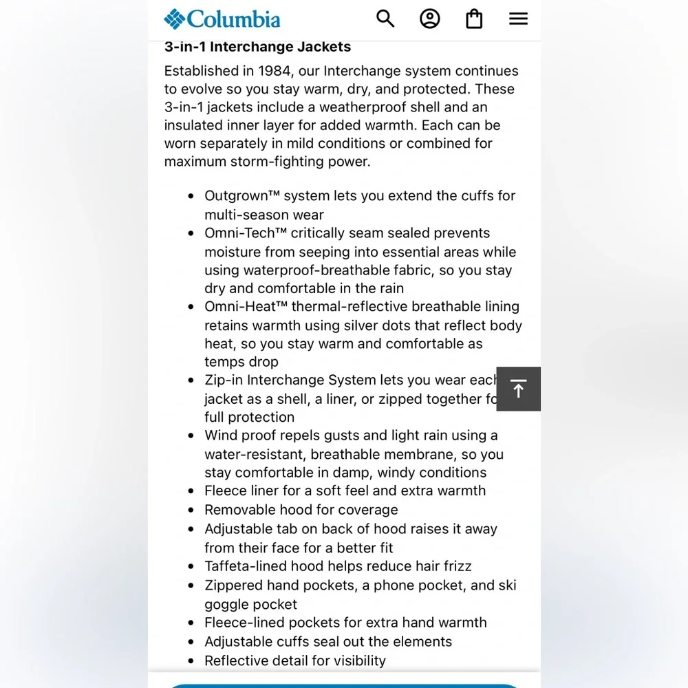 Girls Columbia Interchange Parka and Fleece Large 14/16 - Picture 7 of 7